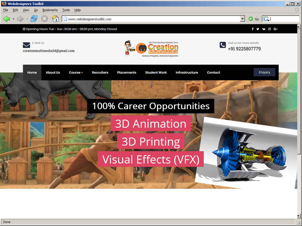 Animation, Web Design, Graphic Design Training Institute Creation Multimedia  Kolhapur | Agnis Designers