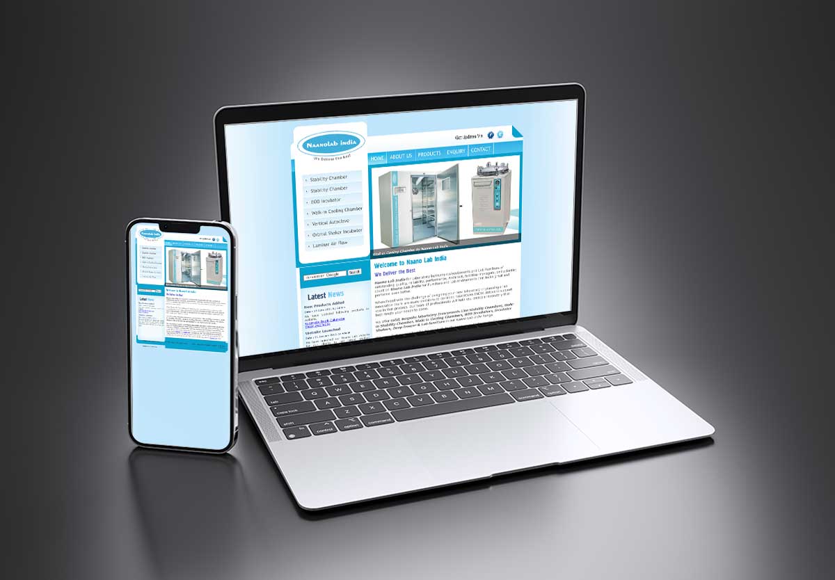 naanolab-mock SEO and mobile-friendly website design for Naanolab India – Technology Company in Palghar by Agnis Designers.