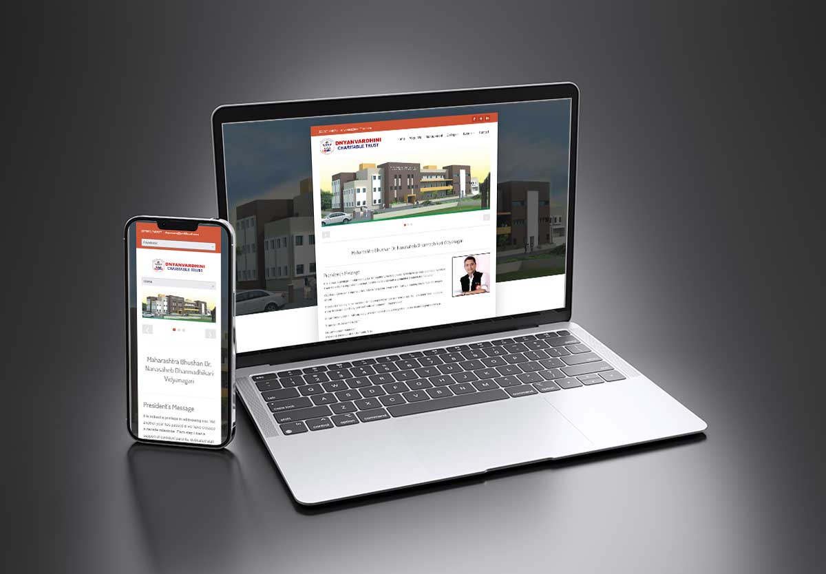SEO and mobile-friendly website design for Dnyanvardhini Charitable Trust – Educational Institution in Sindhudurg by Agnis Designers.