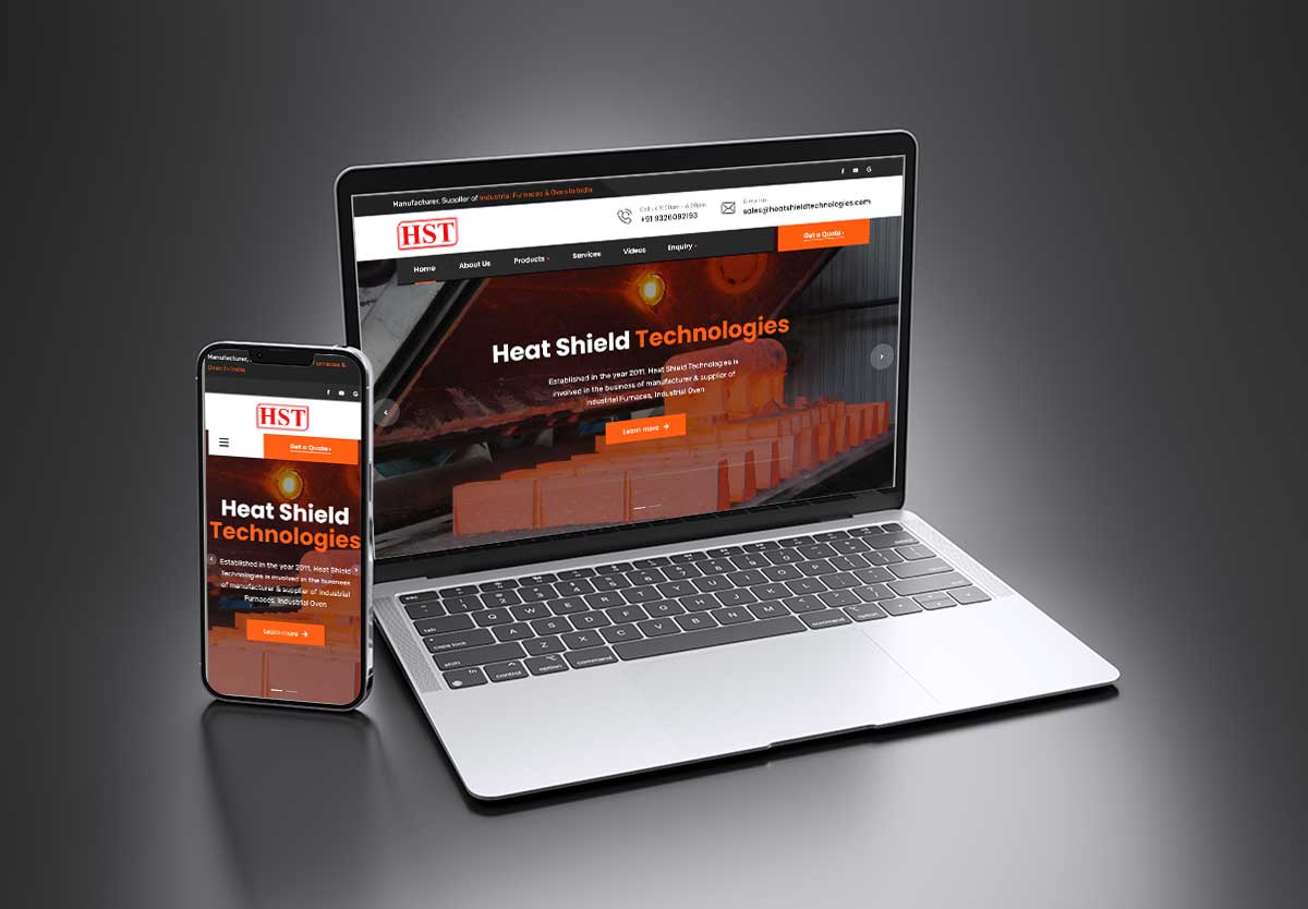 heat-shied-technologies SEO and mobile-friendly website design for Heat Shield Technologies – Thermal Equipment Manufacturer in Kolhapur by Agnis Designers.