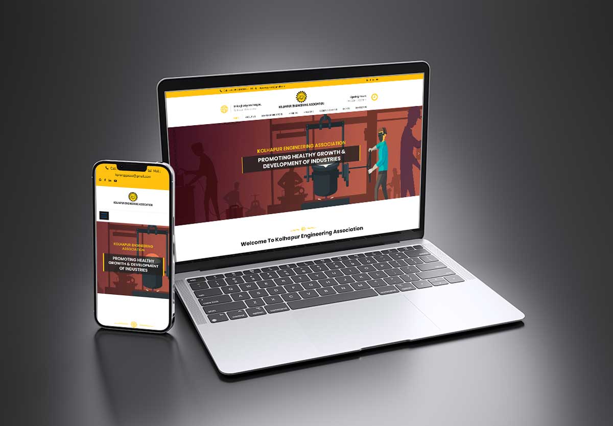 SEO and mobile-friendly website design for Kolhapur Engineering Association – Industrial Association in Kolhapur by Agnis Designers. SEO and mobile-friendly website design for Kolhapur Engineering Association – Industrial Association in Kolhapur by Agnis Designers.